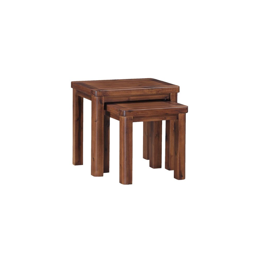 Andorra Acacia Nest of Tables Davitts Furniture Quality Furniture