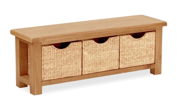 Salisbury Bench with Baskets