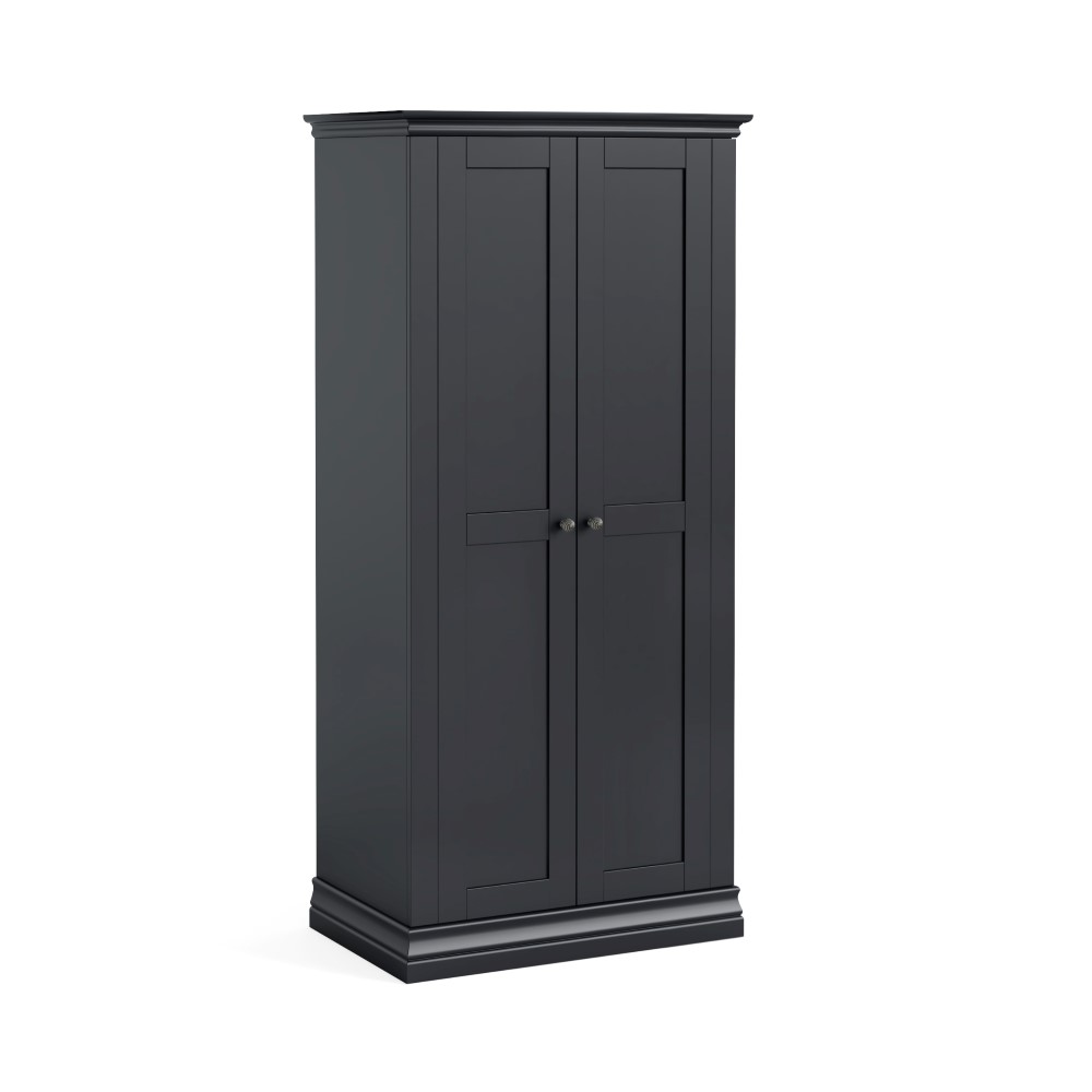 Bordeaux Charcoal Full Hanging Wardrobe