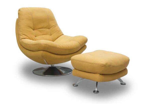 Axis Chair & Footstool Set