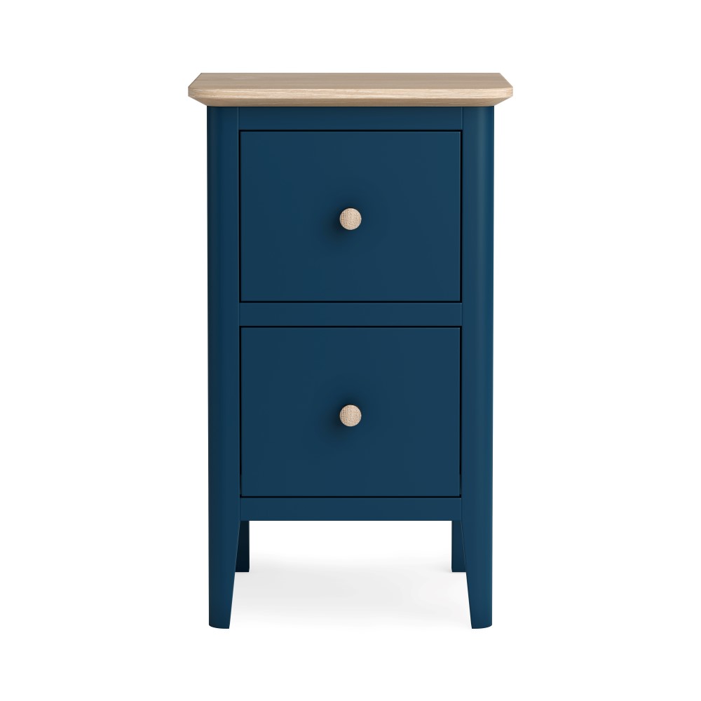 Marlow Navy Narrow Bedside