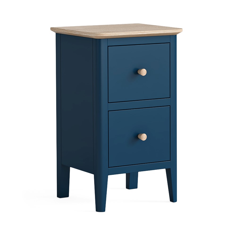 Marlow Navy Narrow Bedside - Image 2