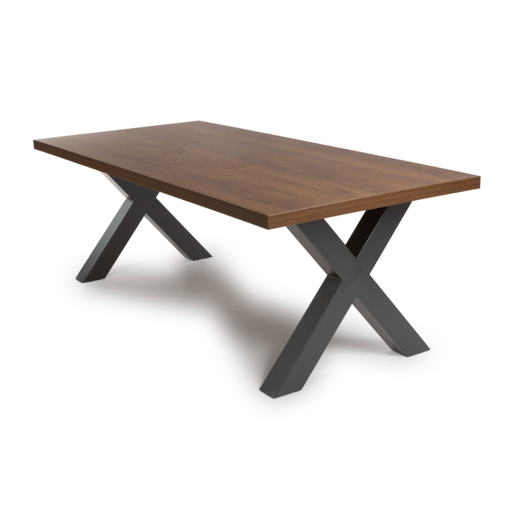 Dallas 2200mm Dining Table Smoked Oak