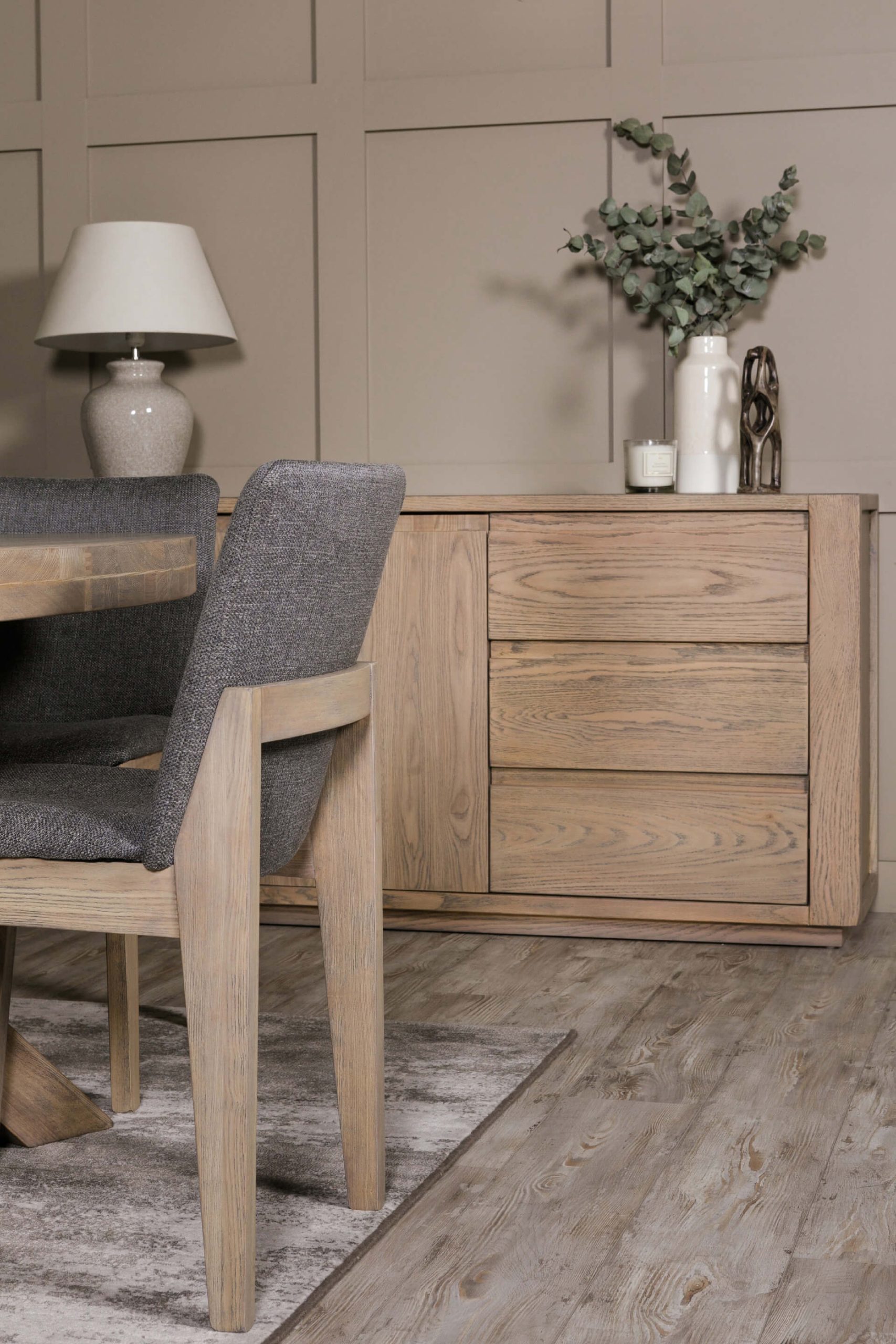 Falun Dining Chair in Dark Grey - Image 5