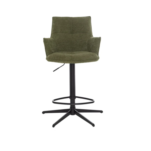 Jacob Bar Stool Green Fabric