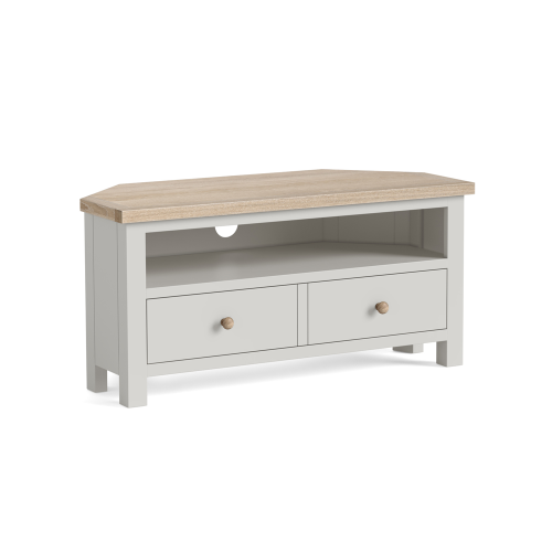 Modern Country Stone Grey Corner TV Unit