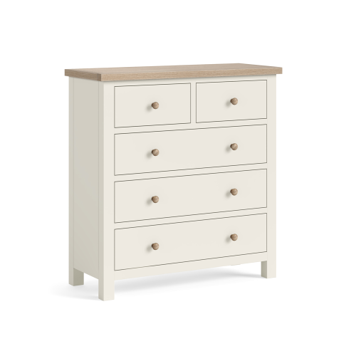 Modern Country Coconut White 2 Over 3 Chest