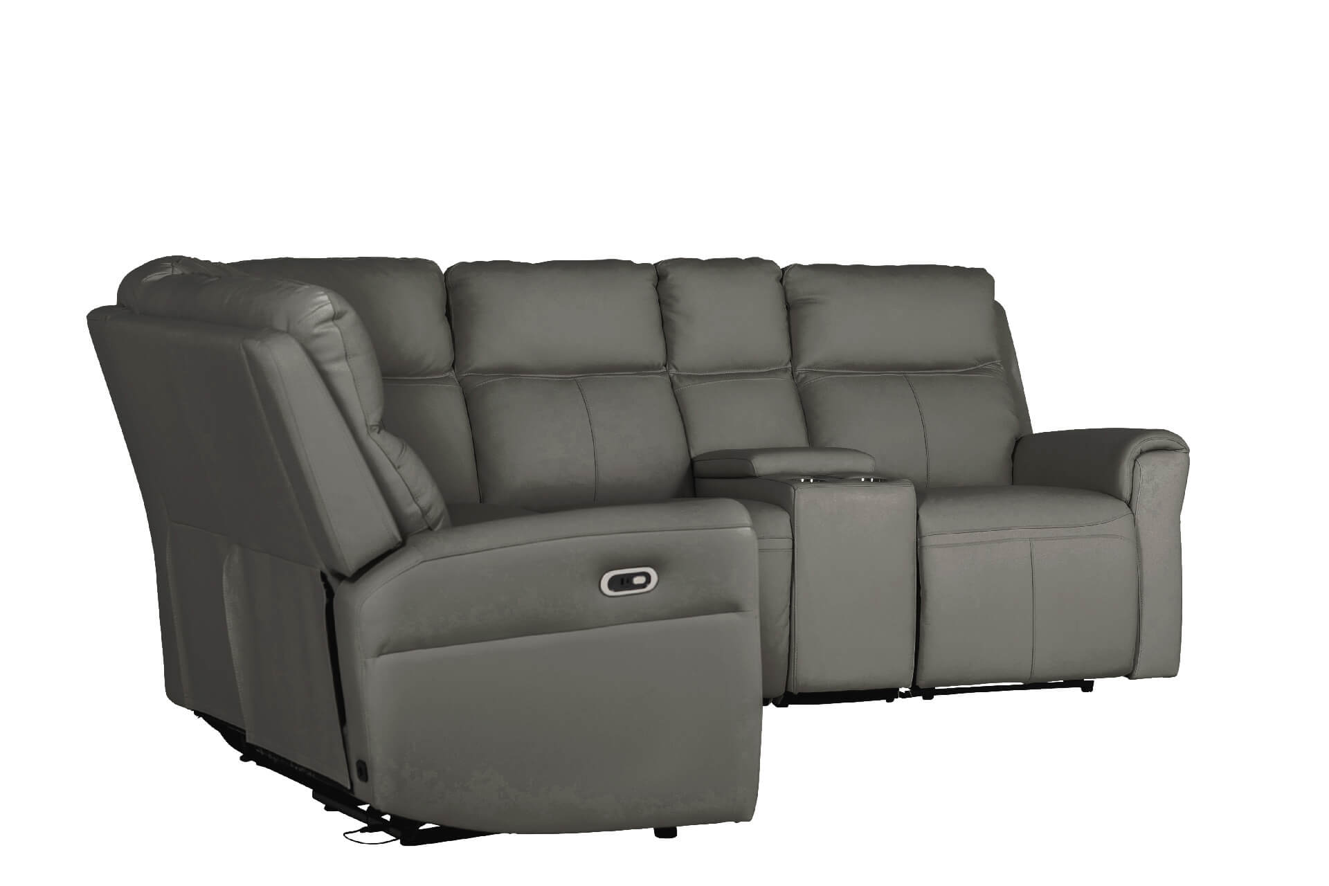 Russo Armless Sectional in Ash - Image 2
