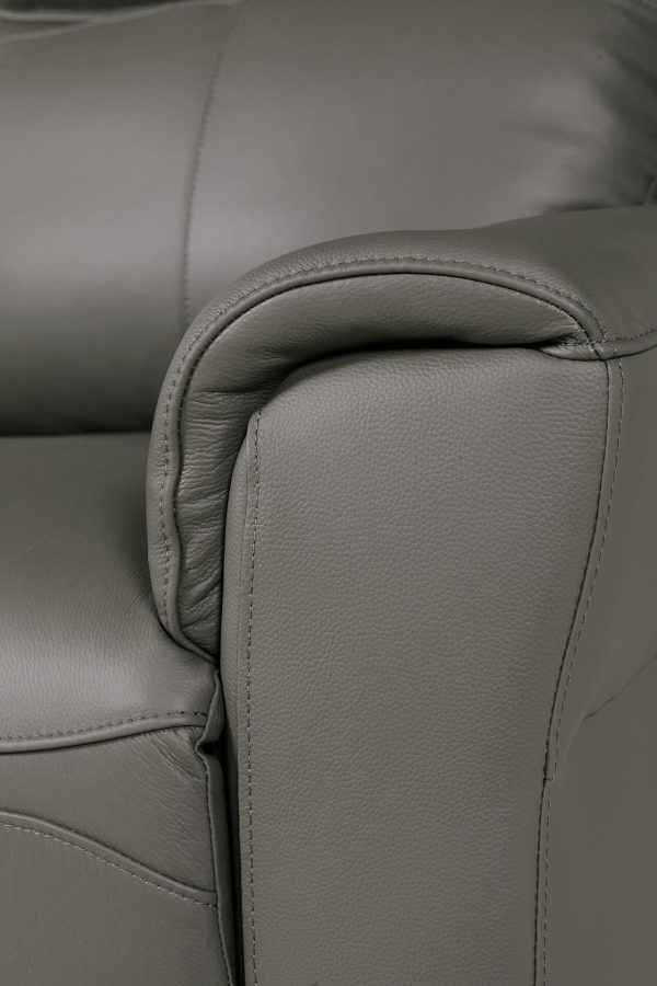 Russo 3 Seater Electric Recliner in Ash | Davitts Furniture