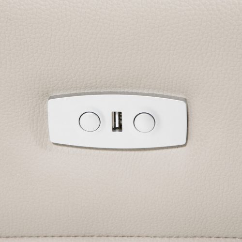 Russo 2 Seater Electric Recliner in Stone