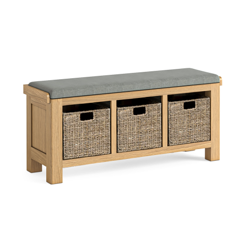 Normandy Storage Bench Grey